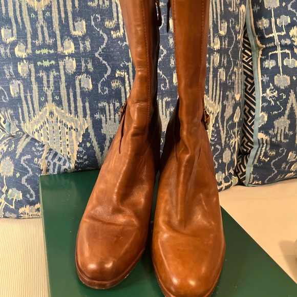Lauren by Ralph Lauren size 8 Camel Leather Boots - Picture 5 of 6
